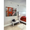 thumbnail image 2 of "Orange Bridge" Painting Print on Wrapped Canvas, 2 of 6
