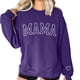 thumbnail image 5 of Penkiiy Mama Sweatshirt de manga larga Cheer Mom Shirt para Béisbol Fútbol Baile Baile Sport Suéter Top L Morado, 5 of 9