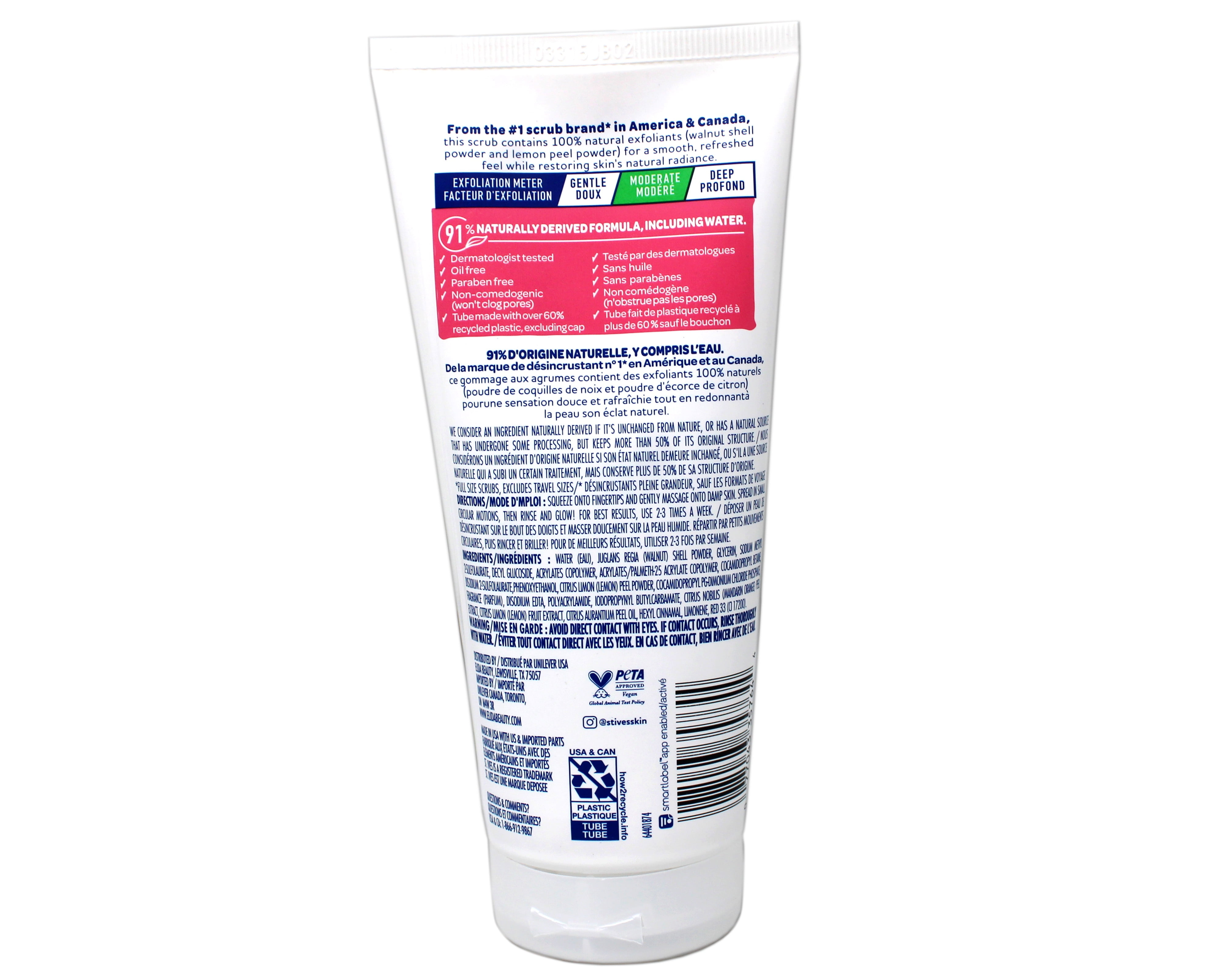Pack of (4) St Ives Scrub, Even And Bright Pink Lemon And Mandarin Orange 6 Ounce