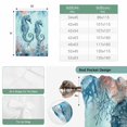 thumbnail image 6 of Coastal Seahorse Blue Balloon Curtains for Windows, Bedroom Curtains 54 Inch Length, Summer Beach Nautical Coral Starfish Tie Up Curtains Panels Thermal Insulated Bathroom Curtains Window 42"x54", 6 of 8