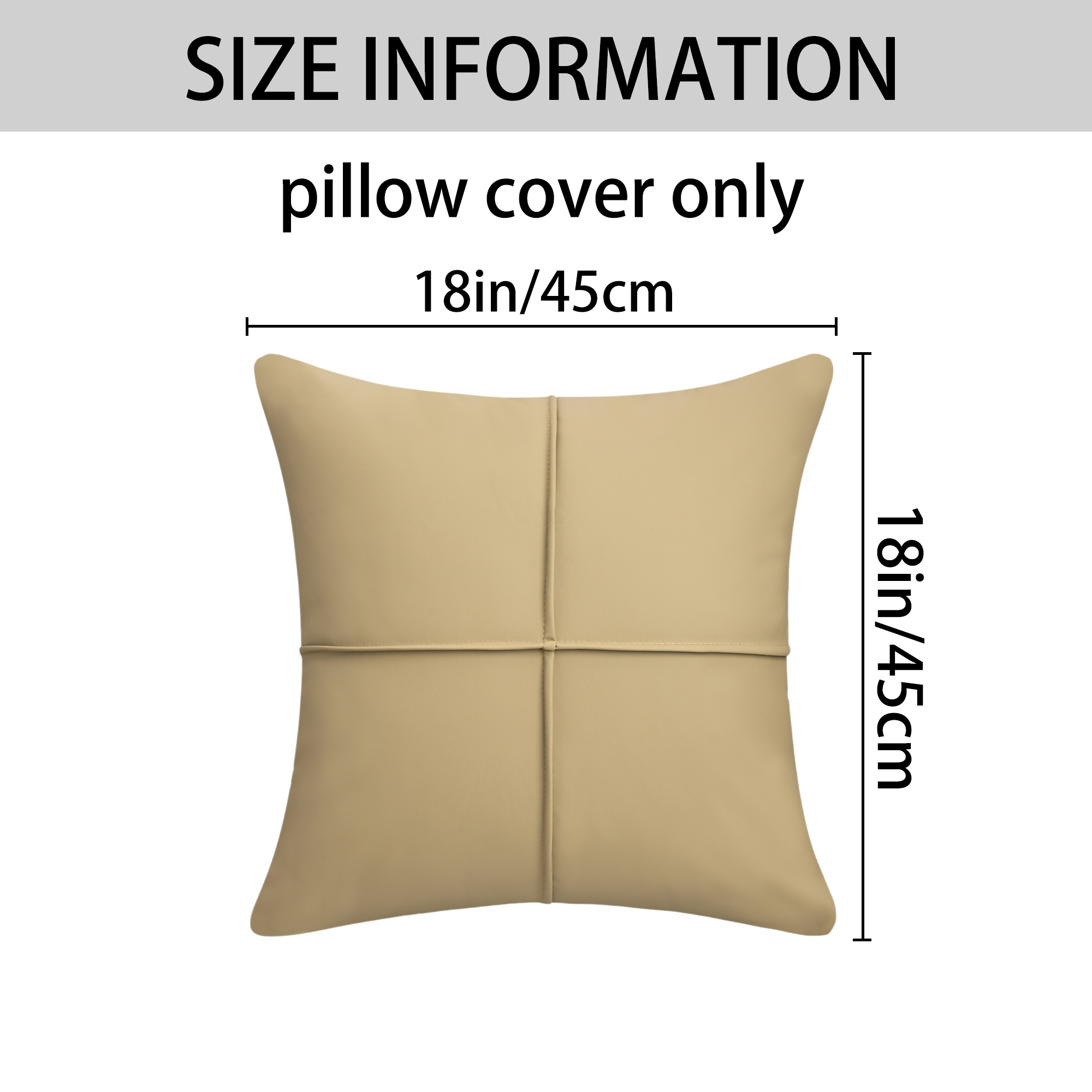 Unique Bargains Set of 2 Square Throw Pillow Covers Decorative Cases Green