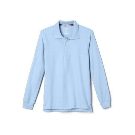French Toast Boys School Uniform Long Sleeve Pique Polo Shirt, Sizes 4-20