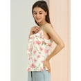 thumbnail image 4 of INSPIRE CHIC Blusa Floral Correa De Espagueti Dulce Volante Top Para Mujeres Blanco XL, 4 of 6