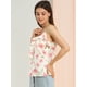 thumbnail image 4 of INSPIRE CHIC Blusa Floral Correa De Espagueti Dulce Volante Top Para Mujeres Blanco M, 4 of 6