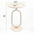 thumbnail image 5 of Lantern-shaped Metal End Table - Modern Small Side Table with Stable Weighted Base & 10.8 Lbs, 5 of 8