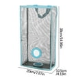 thumbnail image 2 of Giunmcul Hanging Mesh Storage Bag for Plastic Shopping Bags Dispenser Organiser Wall Mounted Eco Friendly Tote Bag Holder, 2 of 6