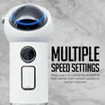 thumbnail image 2 of OVENTE Cordless Immersion Hand Blender, 300W Rechargeable Handheld Portable Stick Mixer with Speed Pulse Activating Sensor and Stainless Steel Blades for Smoothies, Shakes or Baby Food, White HR995W, 2 of 5