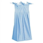 Seed Sprout Basics Gingham Diaper Stacker, Blue