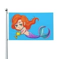 thumbnail image 2 of Mermaid Fish Pattern Flag 3x5 Ft Outdoor Indoor With Grommet Garden Yard Banner Decorative Sign, 2 of 6