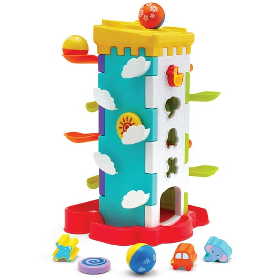 Kidoozie Drop 'n Roll Activity Tower Ages 18 months , Toddler Toy, Preschool Toy, Learning & Developmental
