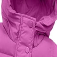 thumbnail image 5 of SERTG Boys Girls Hooded Coat Long Sleeve Mid Length Winter Warm Waterproof Snow Plays Casual Outerwear for Kids Toddler 2-12 Years(Purple,11 Years), 5 of 7