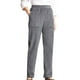 thumbnail image 1 of Pantalones de pana Prolriy para mujer, estilo casual, con personalidad, color liso, cintura elástica, a rayas, pierna recta, gris, XL, 1 of 4