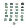 thumbnail image 3 of Juego de 25 uds de piedras rúnicas talladas a mano, Aventurina verde pulida, alfabeto portátil grabado para personas mayores para profesionales principiantes, 3 of 5