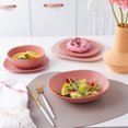 thumbnail image 5 of Stone + Lain Delilah Porcelain Collection Dish Set, 6 Bowls (8-inch) Service for 6, Terracotta, 5 of 5