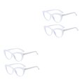 thumbnail image 2 of Sonducket 2 uds anteojos para mujer, anteojos con luz Anti-azul, lentes transparentes para mujer, anteojos con filtro de luz, anteojos de Blanco 2piezas, 2 of 6