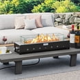 thumbnail image 2 of Aimee Lii Portable Mini Fireplace with Wind Guard and Stainless Steel Burner, Outdoor Patio Furniture for Backyard, 2 of 9