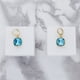 thumbnail image 5 of Arete para Mujer con Cristal Swarovski  en Forma de Cuadrado – Bañado en Oro 14k– Arete Elegante y Brillante, Aretes de Mujer de Moda– Joyería para Mujer de Moda– Regalo especial Ortiz Espinosa Temporada, 5 of 5