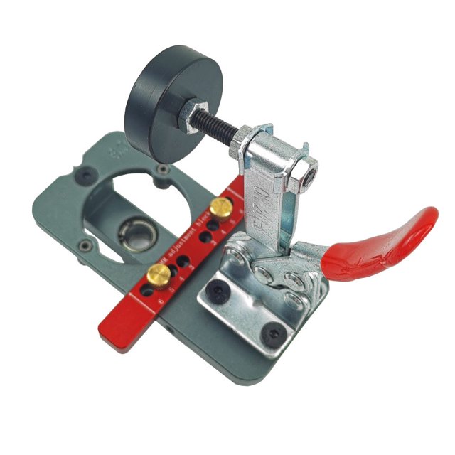 Scienceny Herramienta de guía de perforación de bisagras, conjunto de ubicación de perforación profesional, herramienta de posición de Herramientas manuales y eléctricas