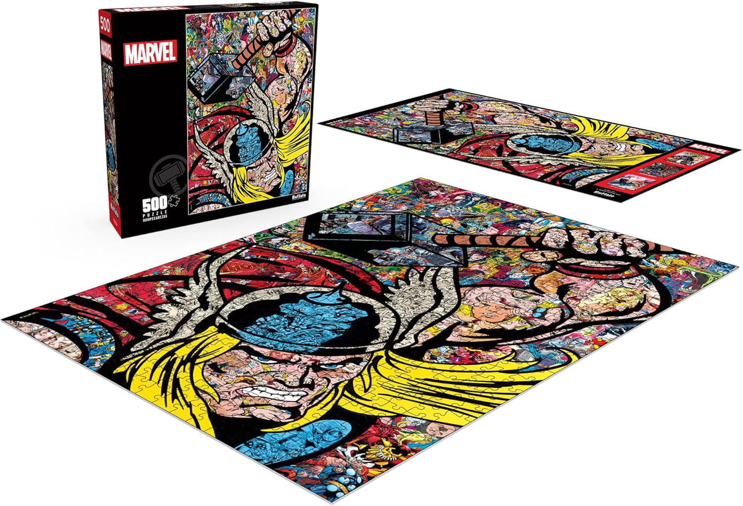 Buffalo Games 500-Piece Marvel Thor Collage Jigsaw Puzzle