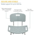 thumbnail image 5 of Drive Medical Grey Safety Shower & Bath Stool Tub Bench Chair, 5 of 5