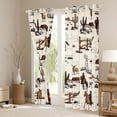 thumbnail image 3 of Castle Fairy Western Cowboy Black Out Curtains,Cow Curtains Pack of 2 (42x63 Each), 3 of 6