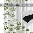 thumbnail image 6 of Kids Green Dog Paw Print Curtains, Animal and Love Pattern Polyester Fabric Drapes, Room Darkening Blackout Curtains for Bedroom Living Room Kitchen Cafe Pattern Clear for Boys Girls-W84xL84in, 6 of 6