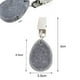 thumbnail image 2 of Juego de 6 piezas Mantel Contrapeso Mantel de piedra natural Contrapeso Abrazadera de mármol Colgante Mantel de mármol Colgante 3.5 * 4.cm (Gris) TUNC Sencillez, 2 of 5