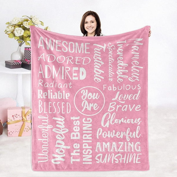 LHSHID Get Well Soon Gifts for Women Inspirational Gifts for Women Couragement Compassion Purple Throw Blanket Warm Hugs Gifts for Women Friend Mom Wife Daughter Sister Colleague 60x80in