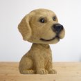 thumbnail image 4 of Adornos de resina para coche, accesorios interiores, asintiendo con la cabeza, perro de cabeza grande, adorable cachorro, postura sentada, sacude la cabeza, decoraciones para perros, 4 of 4