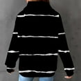 thumbnail image 6 of Waffle Hoodie for Women,Womens Jacquard Drawstring Ribbed Knit Pullover Hoodie Fall Oversized Waffle Striped Sweatshirts Long Sleeve Loose Hood Sweater Tops, 6 of 7