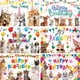 thumbnail image 2 of Fondo de fiesta de animales para niños, decoración de fiesta de cumpleaños con temática de gato y perro, Pancarta, accesorios de fotografía, 2 of 5
