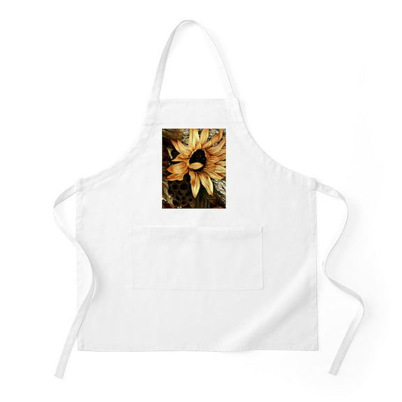 CafePress - Sunflower - Kitchen Apron with Pockets, Grilling Apron, Baking Apron