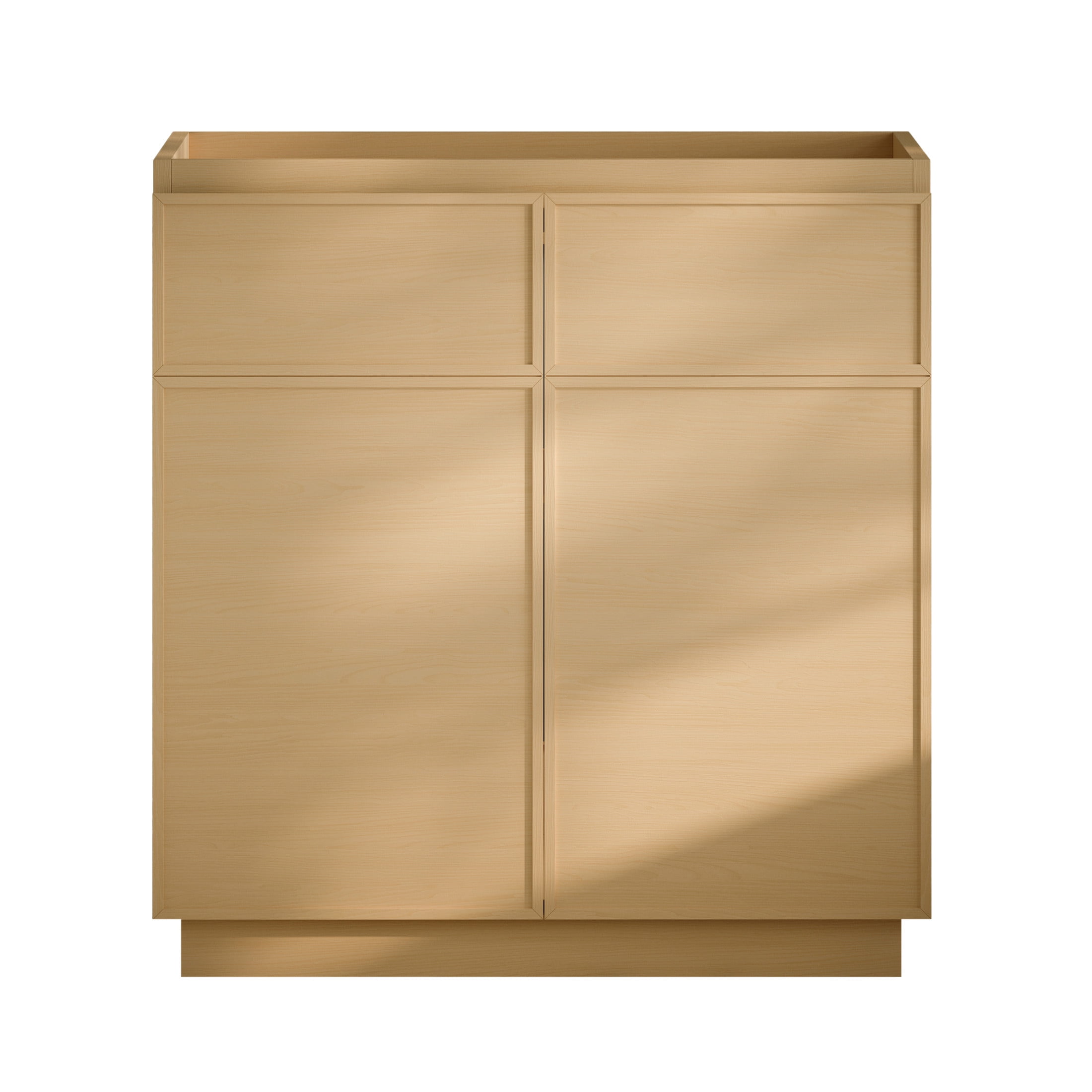 St. Tropez 36" Freestanding Bathroom Vanity Cabinet without Top in Natural Oak