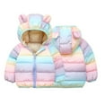thumbnail image 5 of Esaierr Newborn Toddler Boys Girls Cotton Coats Baby Winter Warm Jacke Cartoon Zipper Tops Lightweight Short Outwear Ears Hooded Snowsuit for 9 Months-5 Years, 5 of 6