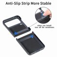 thumbnail image 2 of Cover Case for Samsung Galaxy Z Flip 4 5G 2022, PU Leather Back Cover Hard PC Protective Shell Slim Fit Phone Case, 2 of 4
