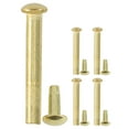 thumbnail image 1 of SHISUYAN 5Set Folding Hand Fan Axle Rivet Nail And Nut Repair Kit 25mm/1inch Handheld Fans Solid Shaft Replacement Fastener For Diy Handmade Bamboo Paper Fan, 1 of 9