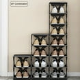 Nicewell Vertical Shoe Rack for Small Spaces, 9Tiers Narrow Shoe Shelf