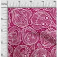 thumbnail image 2 of oneOone Georgette Viscose Magenta Fabric Halloween Sewing Fabric By The Yard Printed Diy Clothing Sewing Supplies 42 Inch Wide, 2 of 4