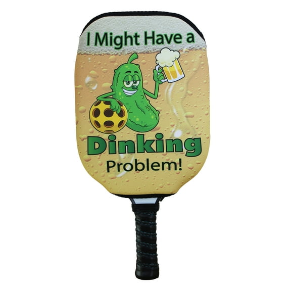 Dinking Problem Pickleball Paddle Sleeve - Universal Fit, Zipper-Free Cover (Paddle Excluded) - Handcrafted in the USA