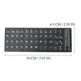 thumbnail image 4 of Pegatina de teclado de 10 hojas Pegatina de lingüística de letra de teclado español, 4 of 6