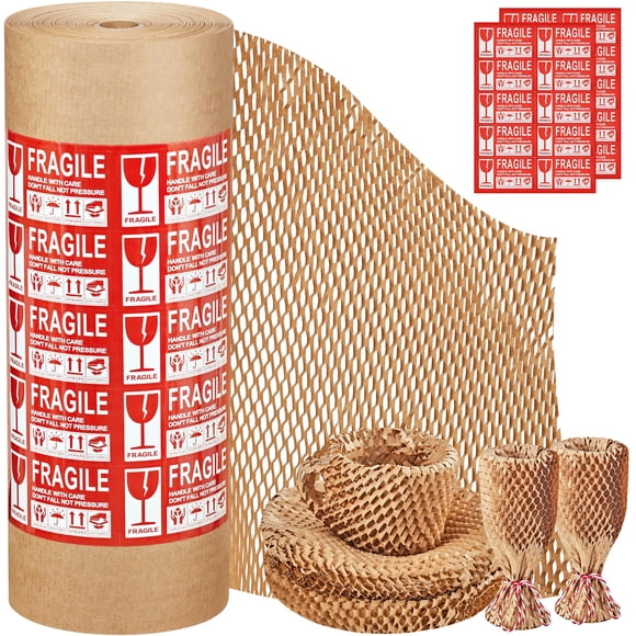 Papel de embalaje JARLINK de 38 cm x 125 m, envoltorio ecológico