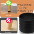thumbnail image 1 of Protectores redondos grandes Cateissary para patas de muebles 4 Uds almohadillas antideslizantes, 1 of 6