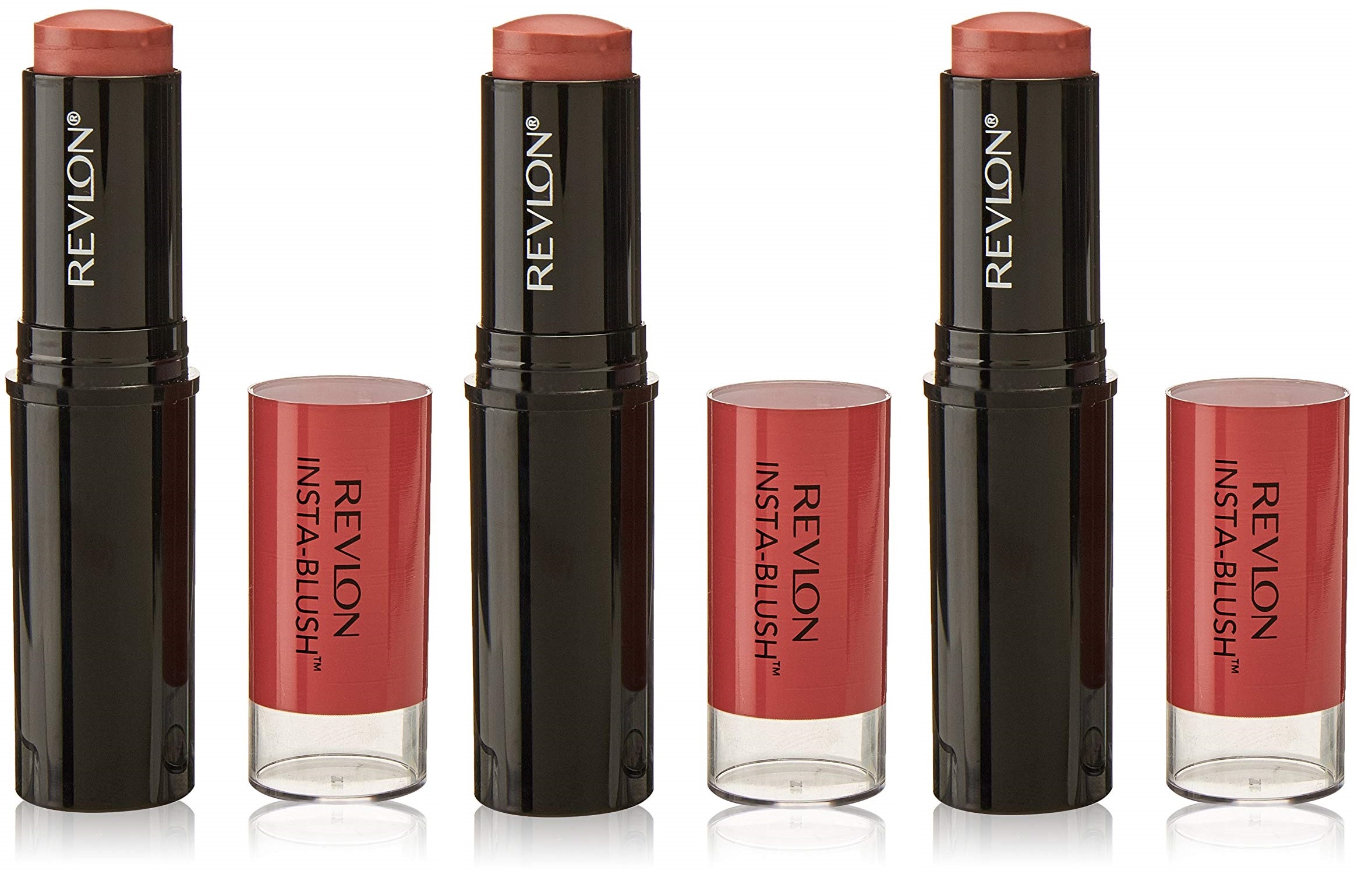 (3x)Revlon InstaBlush Stick, 320 Berry Kiss, 0.31 Oz / 8.9g Each