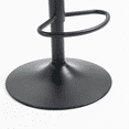 thumbnail image 6 of Bar Stools Set of 2 Swivel Adjustable Barstools with Back and Footrest Modern Counter Height Bar Chairs Lift Stools for Kitchen Bistro Pub Dining Room, Blue, 6 of 7