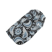 Unique Bargains 1 Pc Fashion Pattern Wide Headwrap for Women Blue