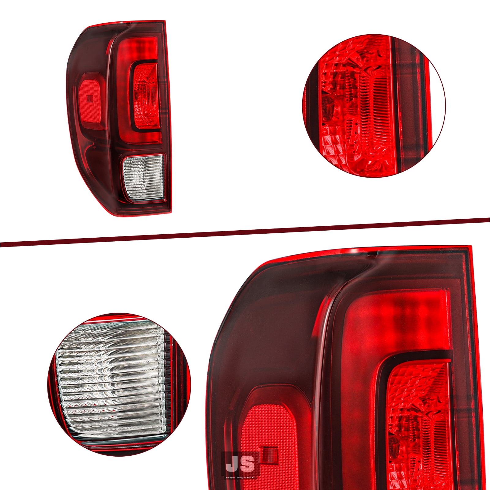 For 2017-2023 Honda Ridgeline OE Style Red Tail Brake Lights Assembly
