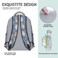 thumbnail image 5 of Golden Retriever Puppy and Flora Backpack for School, Cute School Bag with Adjustable Shoulder Straps and Padded Back, 15.3"x11"x6.7", 5 of 5