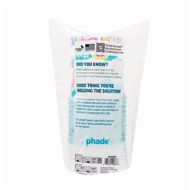 Phade Marine Biodegradable and Compostable Paper Hot Cups with