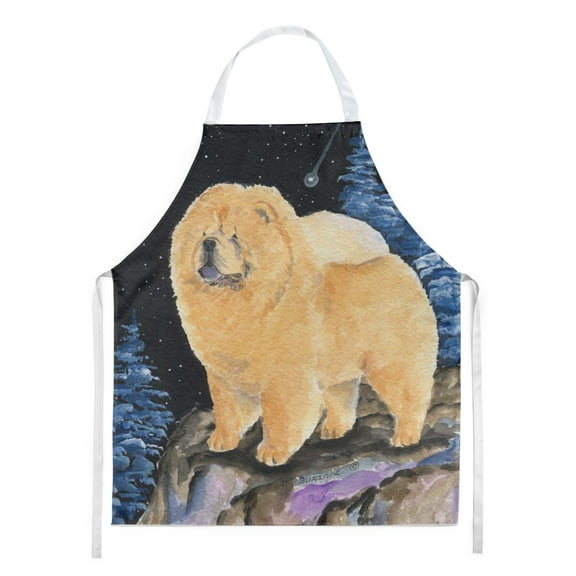 Carolines Treasures SS8454APRON Starry Night Chow Chow Apron Large multicolor