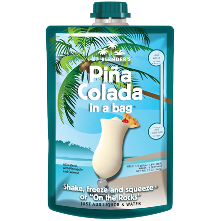 Lt. Blender's Pina Colada in a Bag (Bag Size: 1/2 Gallon Size) Lot of 3